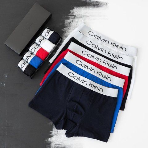 Набір чоловічих трусів Calvin Klein в брендованому боксі (5шт), Розмір S, 0471 0471 фото