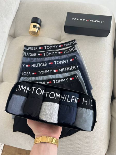 Чоловічі труси набір 5 шт Tommy Hilfiger в подарунковому боксі, Розмір S, 052 052 фото