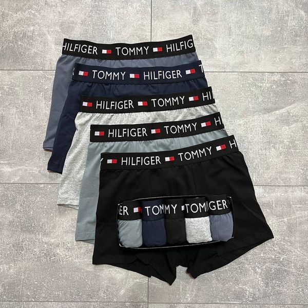 Чоловічі труси набір 5 шт Tommy Hilfiger в подарунковому боксі, Розмір S, 052 052 фото