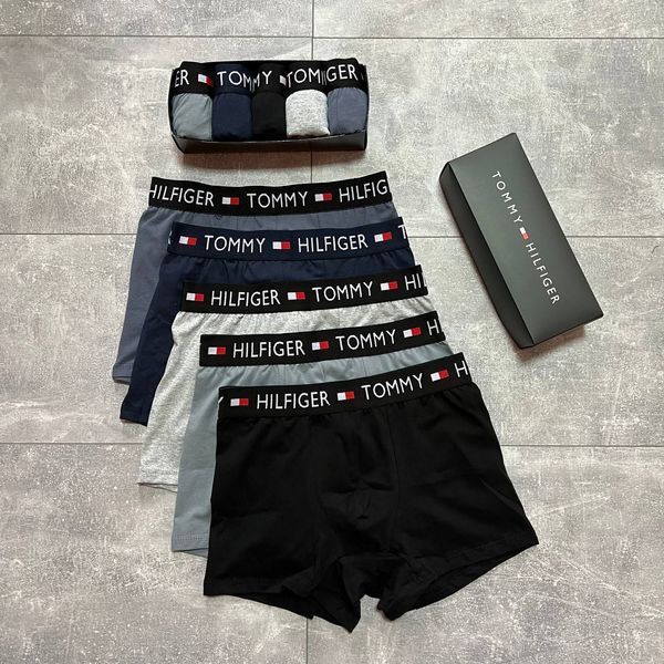 Мужские трусы набор 5 шт Tommy Hilfiger в подарочном боксе, Размер S, 0052 0052 фото