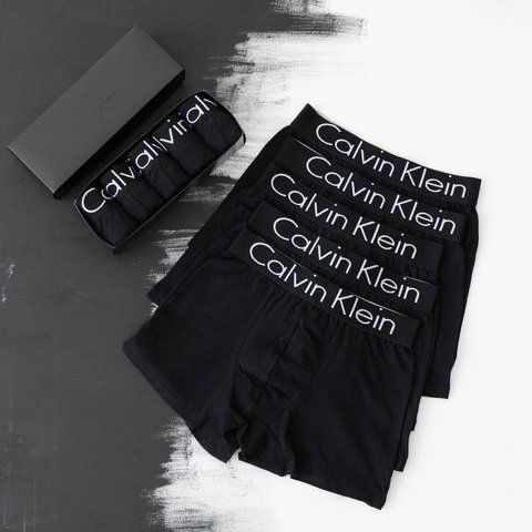 Чоловічі труси набір 5 шт Calvin Klein в подарунковому боксі, Розмір S, 004 004 фото